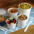 thumbnail image 3 of Royal 12 oz White Paper Food Container and Lid Combo, Package of 250, 3 of 4
