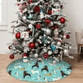 thumbnail image 5 of Sikiie Cute Dog 30-48 inches {designName} Print Christmas Tree Skirt Snowman Xmas Tree Skirt with Edge Christmas Decorations for Holiday Party36", 5 of 7