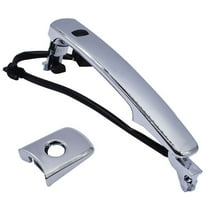 Front Left Driver Side Outside Chrome Door Handle Smart Entry Replacement for Nissan Rogue 2010 2011 2012 2013 80640-CZ31B 80645-CA000