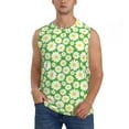 thumbnail image 2 of Picia Daisies Flowers mens Cotton Tank Undershirts , Moisture-wicking Ribbed Tanks, Lightweight Cotton Tank Undershirts-Medium, 2 of 8