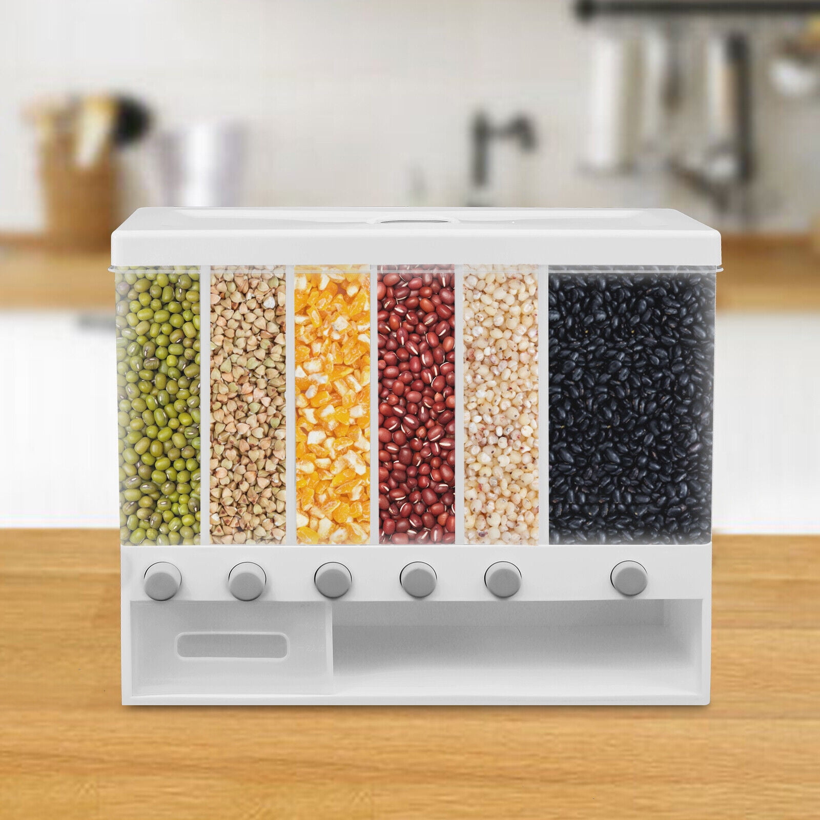 Whitmarsh Kitchen Dry Food Cereal Dispenser Prep & Savour Color: White