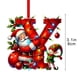 thumbnail image 2 of Adornos navideños, adornos navideños, regalos navideños, árbol de Navidad acrílico 2D, colgante de 26 letras, regalo decorativo, colgantes para fiestas navideñas familiares, objetos colgantes, 2 of 5