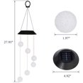 thumbnail image 3 of LED Solar Crystal Ball Wind Chimes Hanging Mobile Color Changing Waterproof Outdoor Decorative Light for Outsides Patio Yard Garden Balcony, 3 of 7