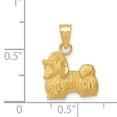 thumbnail image 2 of 14k Yellow Gold Shih Tzu Necklace Charm Pendant Animal Dog, 2 of 6