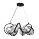 thumbnail image 1 of Lámpara Candil Colgante Esferas de Cristal Tendo Luxica Lighting Negro Cromo, 1 of 4