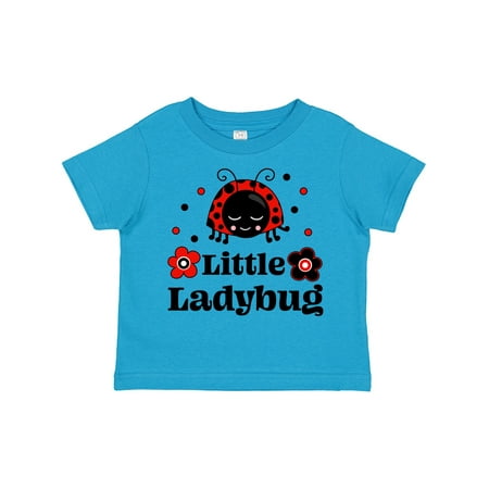 

Inktastic Little Ladybug with Flowers Boys or Girls Toddler T-Shirt