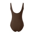 thumbnail image 5 of Women's Swimsuits One Piece Tummy Control 2026 Modest Mesh Scoop Neck Slimming Full Coverage Bathing Suit Swimwear Beach Coffee M, 5 of 5