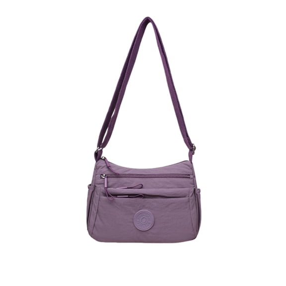 Btomtd Casual Crossbody Bags for Women, Multi-Compartment Leisure Shoulder Bag, Large Capacity Lightweight Handbag and Purse, Purple
