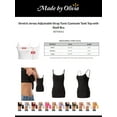 thumbnail image 2 of Made by Olivia Women's Stretch Jersey Adjustable Strap Tunic Camisole Tank Top with Shelf Bra, 2 of 5
