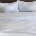 thumbnail image 5 of 100% French Linen Duvet Cover - Full/Queen - Cream & Wave Stripe | BOKSER HOME, 5 of 8