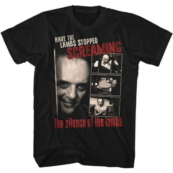 Silence Of The Lambs Screaming Black Adult T-Shirt 3Xlt