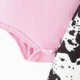 thumbnail image 6 of TOWED22 Newborn Infant Girl Clothes Fall Winter Outfits 3-Piece Long Sleeve Round Neck Floral Bodysuit Romper Pants Headband Clothing Set(Pink,12-18 M), 6 of 7