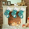 thumbnail image 7 of SKYSONIC Christmas Stocking Personalized Christmas Snowman Large Candy Stocking Hanging Gift Xmas Stockings Decoration 2 PCS for Family Holiday Party Ornaments Decor Fireplace, 7 of 7