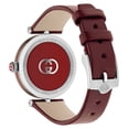 thumbnail image 2 of Gucci Model 2000 Stainless Steel Silver Dial Red Leather Strap Quartz Womens Watch YA167508, 2 of 2
