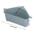 thumbnail image 2 of Rice Strainer Kitchen Self Standing Drain for Separating Leftovers Soup Juice with Garbage Filter and Storage Rack Kitchen Tools, 2 of 7