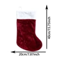 thumbnail image 2 of 12 Pack Christmas Stockings, 15.75 Inch Velvet Christmas Stocking with White , Xmas Hanging Stocking Decor for Fireplace Home Holiday Party, 2 of 5