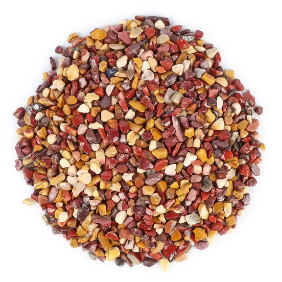 Firefly Hope 100g 5-9mm Assorted Irregular Shaped Quartz Crystal Chips, Crushed Tumbled Polished Decorative Rocks for Succulents, Aquarium, Betta Fish Tank Gravel, Vase Filler & DIY Crafts, S1
