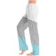thumbnail image 4 of TaTaai Women's Full Length Two-Tone Pants, Elastic Waist, Drawstring Pockets, Fashion Casual Style, Yoga Sport Daily Use Gift, 4 of 7