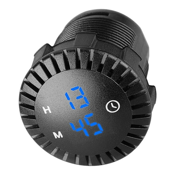 Horloge Numérique Tactile 12V/24V 24 Heures de Rechange Facile à Installer Haute Performance Imperméable à l'Eau Remplace Durable pour Voiture de Bateau, Lumière Bleue
