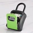 thumbnail image 2 of Storage Box Key Safe Box Wall-Mounted Key Box Lock Combination Lock Green, 2 of 9