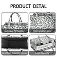 thumbnail image 4 of Large Capacity Tote Bag,White and Gray Of Leopard Print Handbag Fashion Luxury Tote Bag,15.7"x13"x 5.1" Inches,Laptop Compatible, 4 of 6
