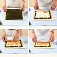 thumbnail image 5 of Cortinas de sushi/cortinas en rollo de sushi/cortinas de bambú/herramientas para hacer sushi/juegos de cortinas blancas JM, 5 of 5