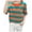 M850 Green, variant on Tfken Women Tshirts For Summer Stripe Half Sleeve Crew Neck Tops Trendy Daily Wear Female Soft Shirts Green
