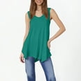 thumbnail image 1 of Vestidos Chaleco Irregular Con Dobladillo de Color Liso Para Mujer, Mono Informal, Falda Corta, Falda Informal de Verano, 1 of 4