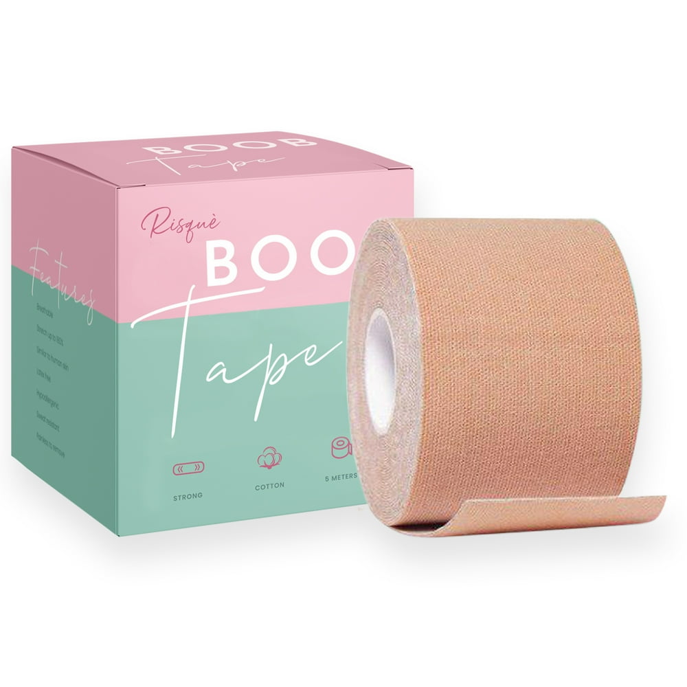 Risque Boob Tape for Breast Lift Bra Alternative for Breasts Achieve Lift & Push up in All