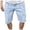Blue, variant on HCNTES Men's Casual Denim Shorts Classic Fit Summer Fashion Ripped Short Jeans(Blue,XXL)