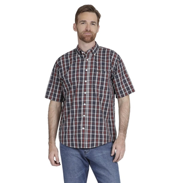 Camisa Casual Hombre LEE Regular Fit Manga Corta Color Azul marino