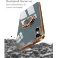 thumbnail image 6 of Case for iPhone Xs/iPhone X Case 5.8" Soft Silicone Electroplated Anti-Scratch Cases with Ring Holder Stand Flexible TPU Bumper Shockproof Cover - Gray, 6 of 9