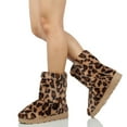 thumbnail image 7 of Bamboo's Women's All Over Faux Fur Ankle Booties, Leopard,  8 M US, 7 of 7