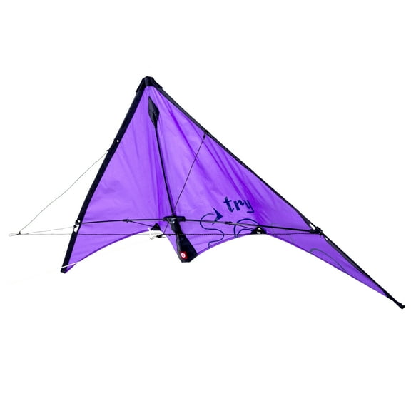 Eolo Toys Kites Ready 2 Fly Purple Pop Up Stunt Kite for Kids Age 8 and Up