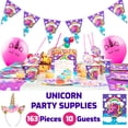 thumbnail image 2 of USA Toyz 163pk Unicorn Birthday Decorations and Party Favors for Girls, 2 of 7
