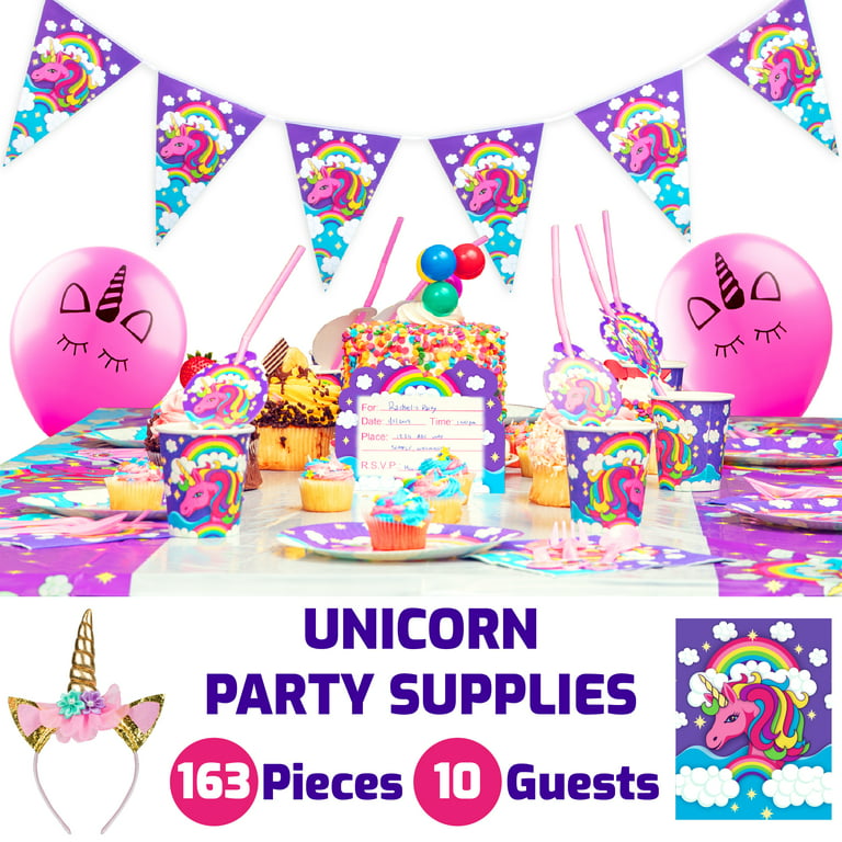 Unicorn Party Favors for Boys and Girls, 134 Pcs Unicorn Birthday Party  Supplies Unicorn Gifts Pinata for Birthday Girls Age 3-5, 6-8, Unicorn  Party