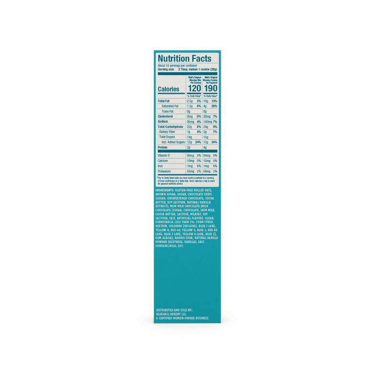 Meli's Monster Cookies, Original Flavor Cookie Mix, Certified Gluten-free (16oz Box)