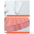 thumbnail image 3 of SXIMEE Toddler Flower Girl Dress Summer Butterfly Short Sleeve Tulle Tutu Dresses for Kids Girls 3-7 Years, 3 of 5