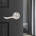 thumbnail image 4 of 10Sets Bed&Bath Privacy Door Lock Handles Levers Three-Lever Handle Lock Silver, 4 of 17