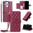 thumbnail image 1 of Funda tipo billetera GANGXUN para iPhone 13 Pro Max – Tapa abatible con correa para mujer, 1 of 5