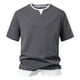 thumbnail image 2 of pstuiky camisetas para hombre, Camiseta deportiva con capucha y botones de moda informal para hombre, manga corta camisetas de hombre xxl, 2 of 4
