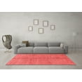 thumbnail image 3 of Ahgly Company Indoor Square Abstract Red Modern Area Rugs, 7' Square, 3 of 4