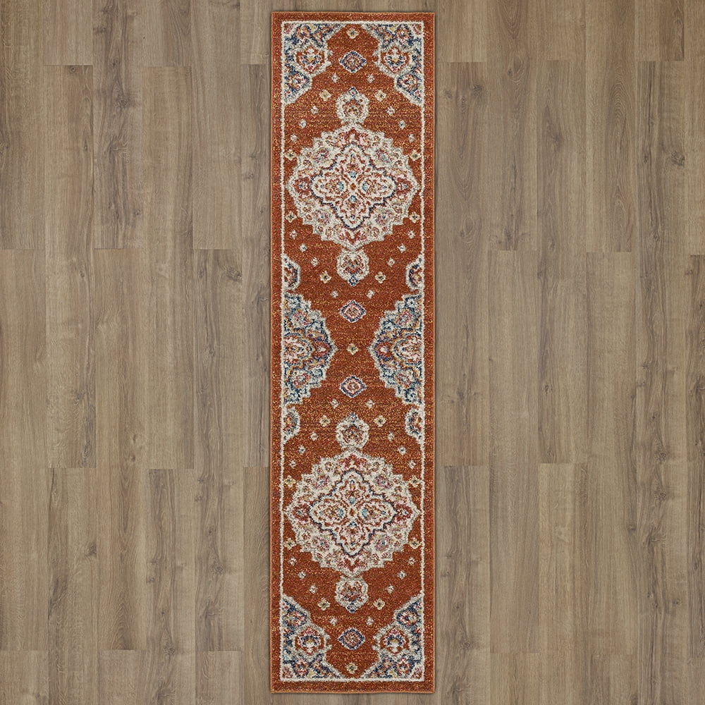 Mohawk Home Huffman Indoor Ornamental Runner Rug, Red, 1'11" x 8'