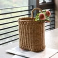thumbnail image 4 of Bxaolu Woven Hanging Basket: Small Hanging Wicker Basket,Fruit Kitchen,Hanging Baskets for Organizing,Kitchen Wall Bread Onion Garlic Fruit Vegetable and Storage for Garden Farmhouse Home, 4 of 9