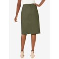 thumbnail image 3 of Jessica London Women's Plus Size Stretch Cotton Chino Skirt, 3 of 6
