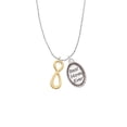 thumbnail image 2 of Delight Jewelry Goldtone Medium Elegant Infinity Sign Best Mom Ever Charm Necklace, 2 of 4