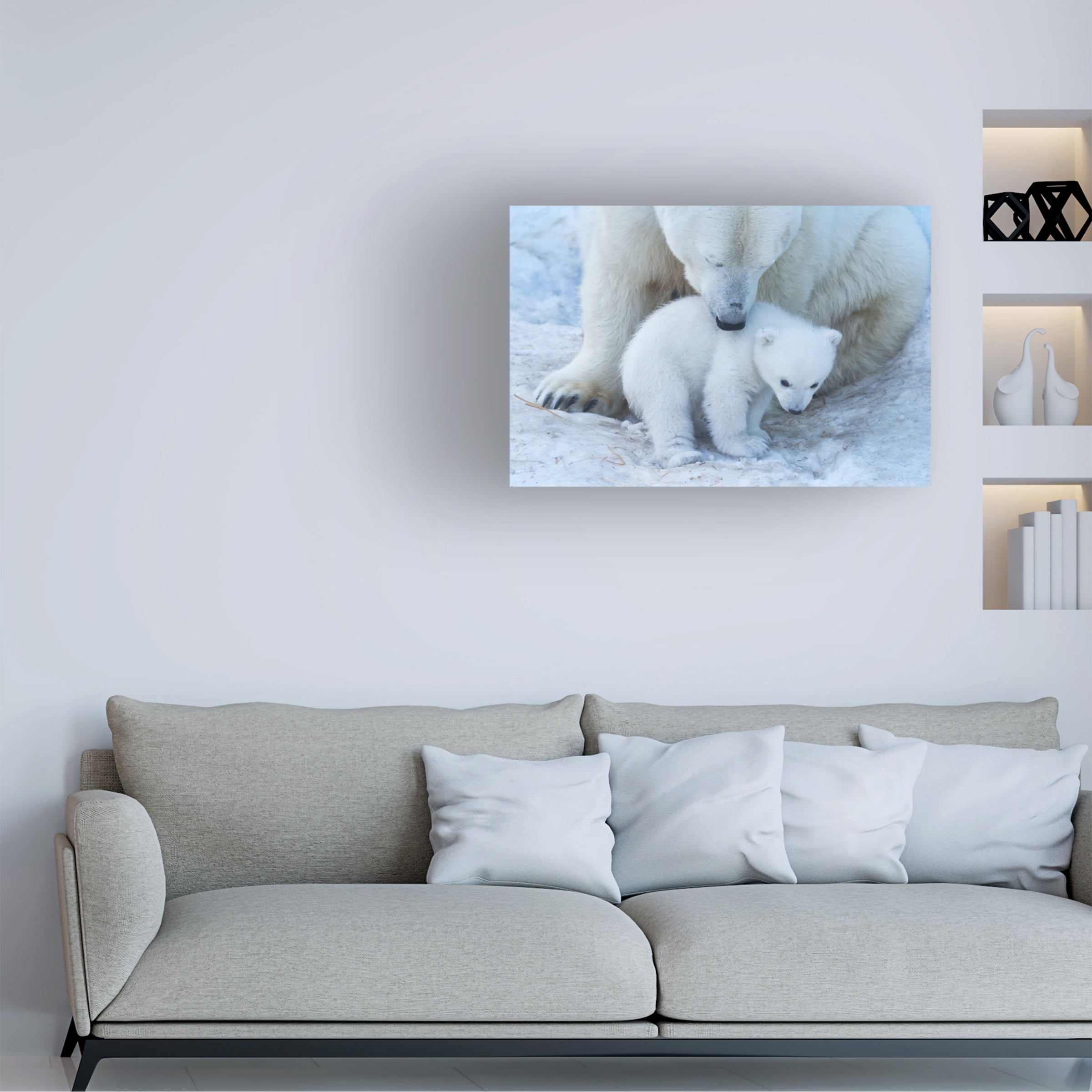 Anton Belovodchenko 'Polar Bear Portrait' Canvas Art