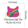 thumbnail image 3 of What Greater Gift than The Love of the Cat - Cat Wall Decal Quote- Vinyl Lettering Sayings Bedroom Dorm Nursery Decor-Size : 10" x 10"., 3 of 4