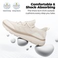 thumbnail image 5 of Fittington Men's Extra Wide Walking Shoes - Mens Slip on Shoes with Arch Support & Thick Cushioned Sole for Plantar Fasciitis, Swollen feet, Bunions, 5 of 12