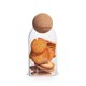thumbnail image 1 of Tarro de vidrio IVAILEX con tapa de corcho, 700 ml/24 oz, para caramelos, té y café, 1 of 9